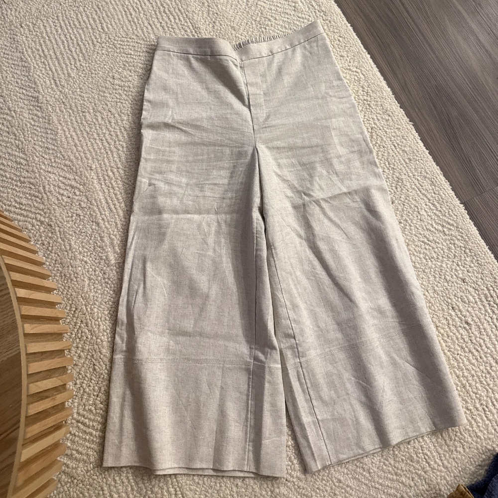 Linen flare pants